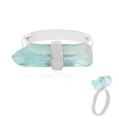 Sky Blue Quartz Silver Ring