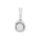 Zircon Silver Pendant