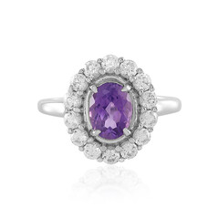 Uruguayan Amethyst Silver Ring