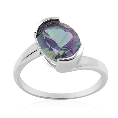 Mystic Topaz Silver Ring