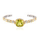 Ouro Verde Quartz Silver Bangle (Gems en Vogue)