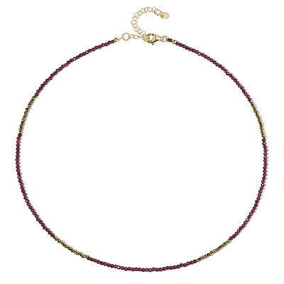 Mozambique Garnet Silver Necklace