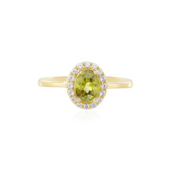 Sphene Silver Ring