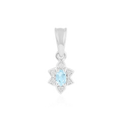 Sky Blue Topaz Silver Pendant