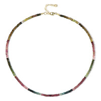 Fancy Tourmaline Silver Necklace