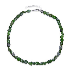 Nephrite Silver Necklace