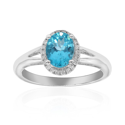 10K Blue Apatite Gold Ring