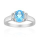 Swiss Blue Topaz Silver Ring