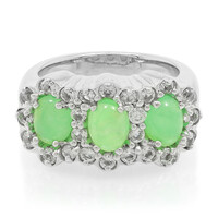 Imperial Chrysoprase Silver Ring