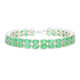 Zambian Emerald Silver Bracelet