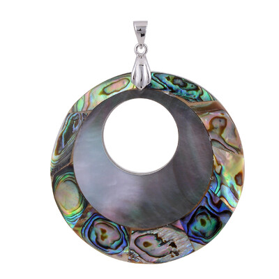 Abalone Shell Silver Pendant