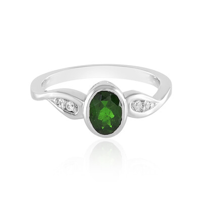 Russian Diopside Silver Ring