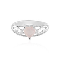 Rose Quartz Silver Ring