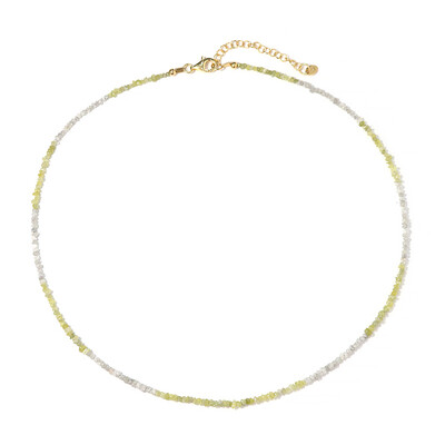 Yellow Diamond Silver Necklace