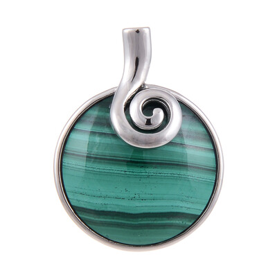 Malachite Silver Pendant