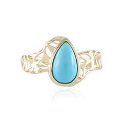 9K Sleeping Beauty Turquoise Gold Ring (Ornaments by de Melo)