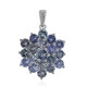 Unheated Tanzanite Silver Pendant