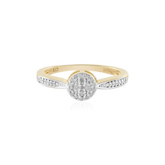 I3 (J) Diamond Silver Ring