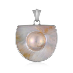 Mabe Pearl Silver Pendant (Bali Barong)