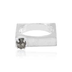 Silver Diamond Silver Ring