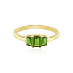 Russian Diopside Silver Ring