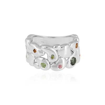 Fancy Tourmaline Silver Ring (SAELOCANA)