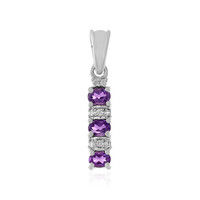 Zambian Amethyst Silver Pendant