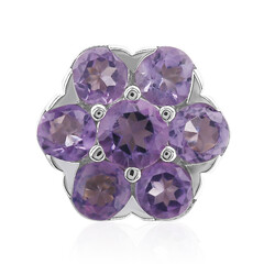 Amethyst Silver Charm