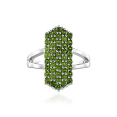 Russian Diopside Silver Ring