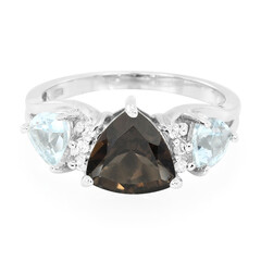 Smoky Quartz Silver Ring