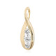 9K Zircon Gold Pendant