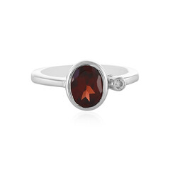 Mozambique Garnet Silver Ring