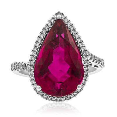 18K AAA Brazilian Rubelite Gold Ring (AMAYANI)