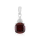 Mozambique Garnet Silver Pendant