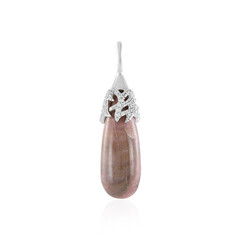 Guava Quartz Silver Pendant