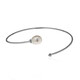 White Freshwater Pearl Silver Bangle (Joias do Paraíso)