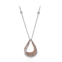 14K I1 Pink Diamond Gold Necklace (CIRARI)