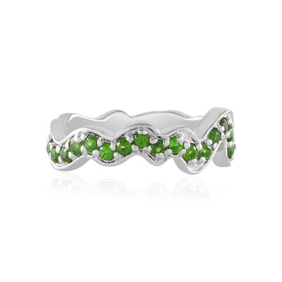 Russian Diopside Silver Ring (SAELOCANA)