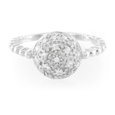 White Sapphire Silver Ring