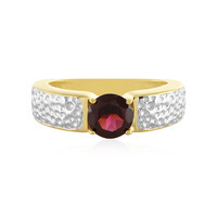 Raspberry Rhodolite Silver Ring