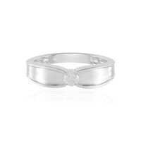 I3 (J) Diamond Silver Ring