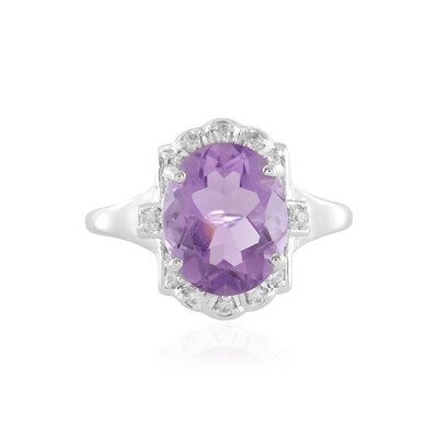 Rose de France Amethyst Silver Ring