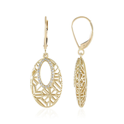 9K I2 (I) Diamond Gold Earrings (Ornaments by de Melo)