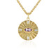 Rose de France Amethyst Brass Necklace (Juwelo Style)