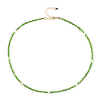 Russian Diopside Silver Necklace