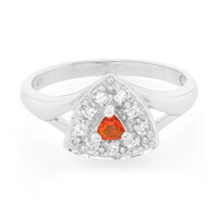 Queretaro Cherry Fire Opal Silver Ring