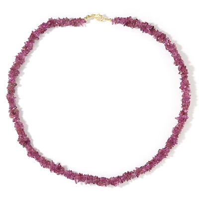 Nigerian Pink Tourmaline Silver Necklace