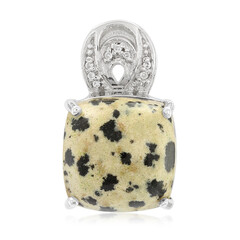 Dalmatian Jasper Silver Pendant