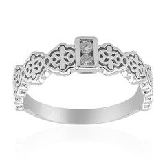 SI1 (G) Diamond Silver Ring