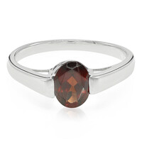 Mozambique Garnet Silver Ring